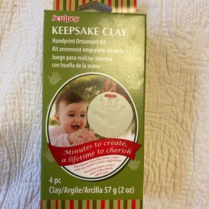 Keepsake Clay Handprint Ornament Kit NIB